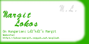 margit lokos business card